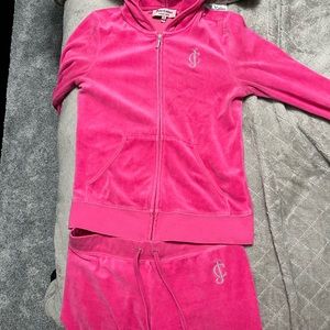 Pink juicy couture velour tracksuit